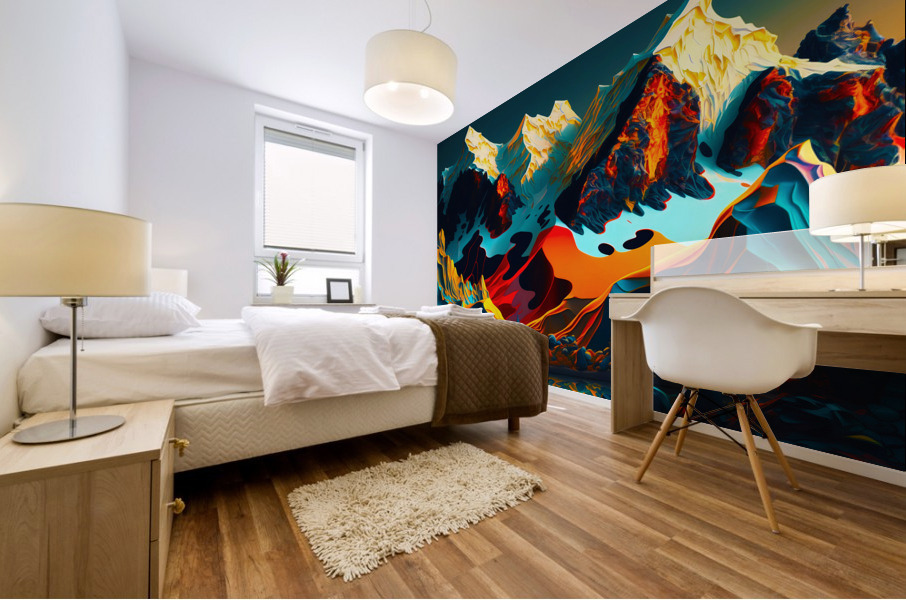 Glowing Wilderness Mural print
