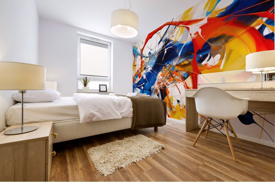 Marbleized Complexity Mural print