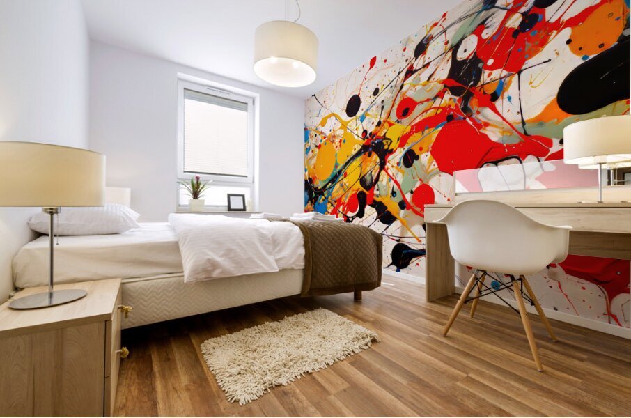Reiffel Hamaguchi Shape Contrast Mural print