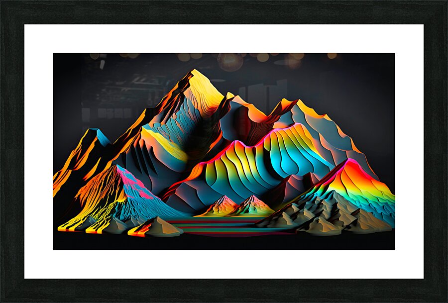 Vivid Ranges Picture Frame print