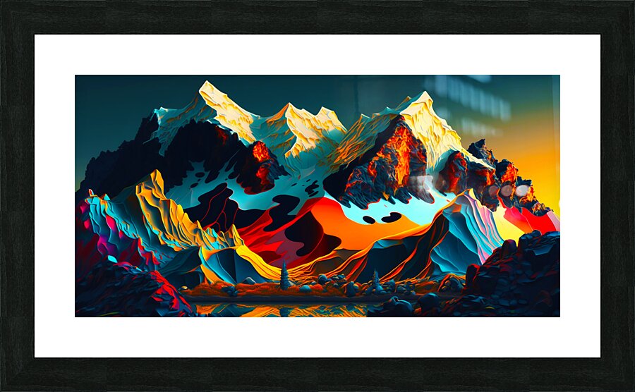 Glowing Wilderness Picture Frame print