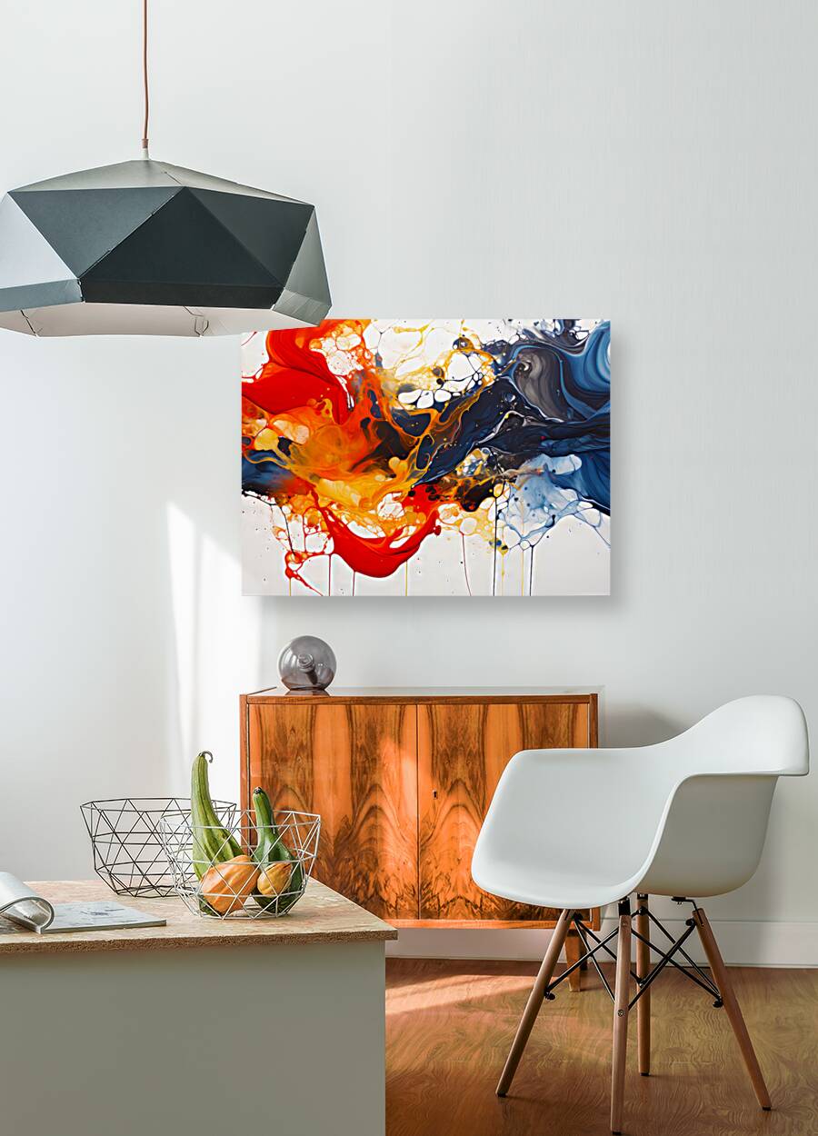 Complex Scattered Color Play Reproduction