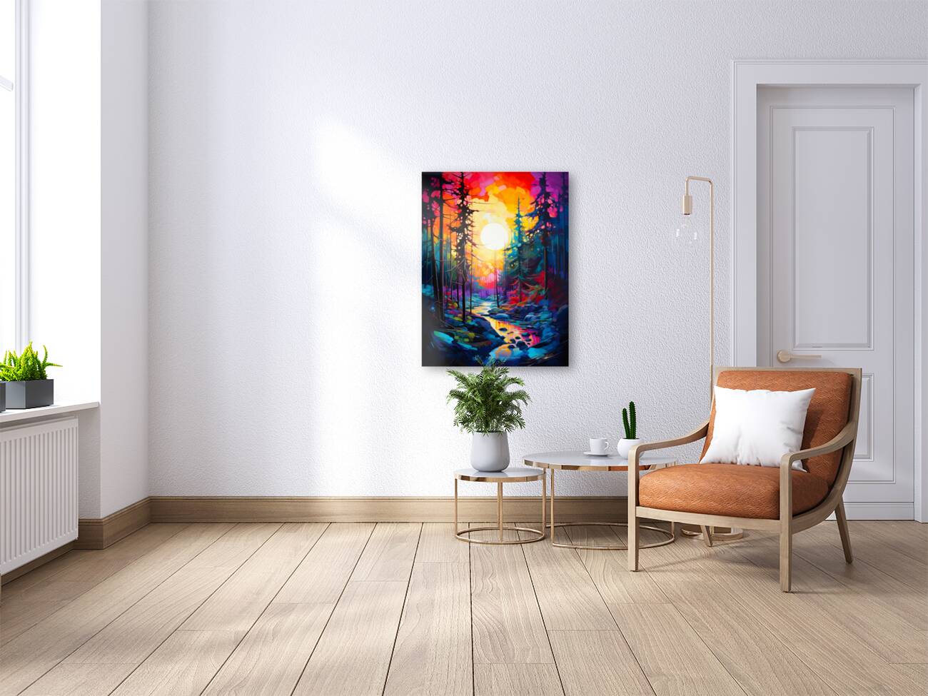 Bold Flat Color Aspen Reproduction