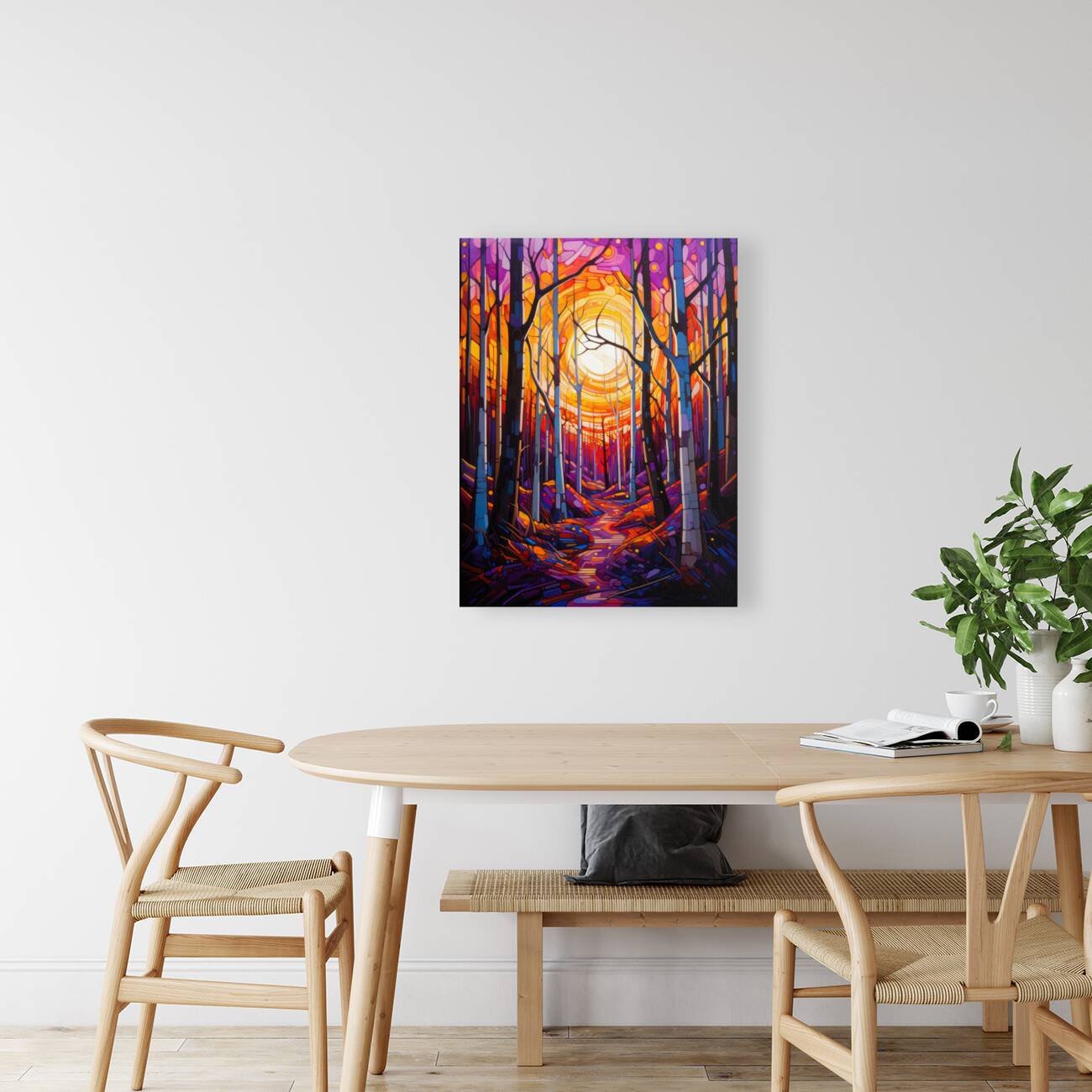 Bold Outlined Aspen Forest Reproduction