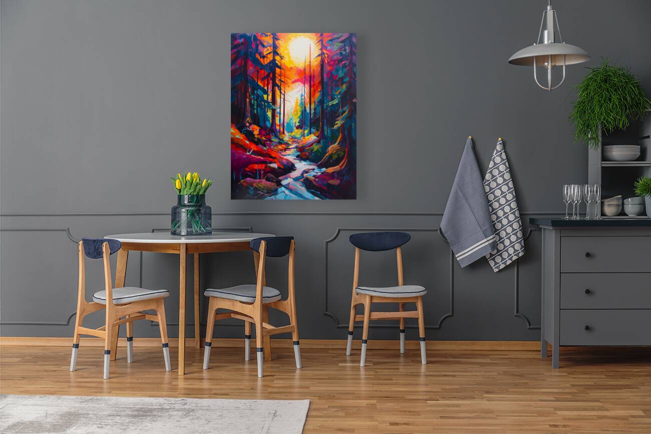 Bold Autumn Spruce Expression Reproduction