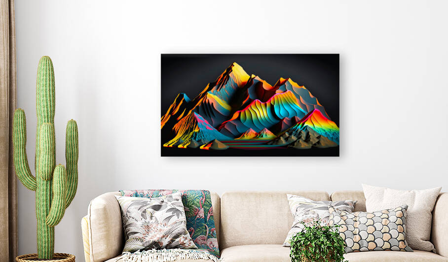 Vivid Ranges by Simon Knutson Digital Art