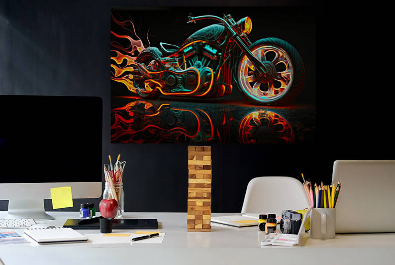 Chrome Blaze by Simon Knutson Digital Art