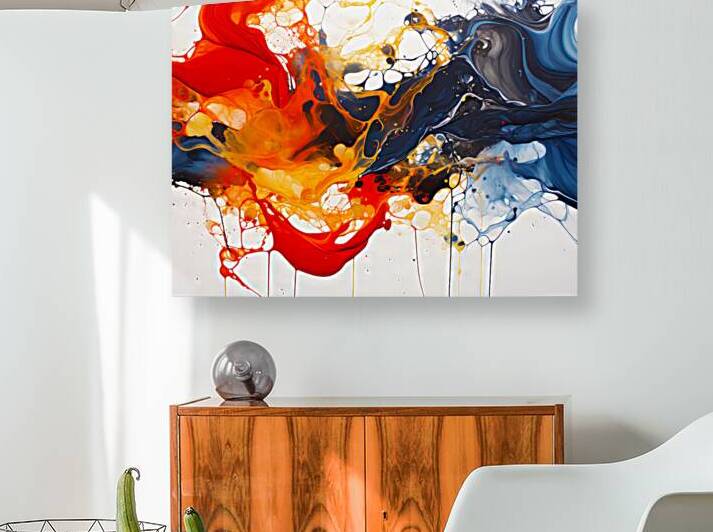 Complex Scattered Color Play Reproduction