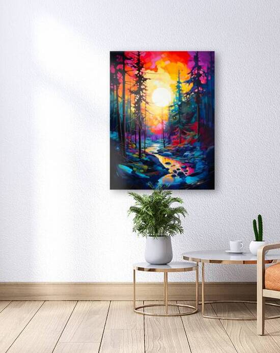 Bold Flat Color Aspen Reproduction