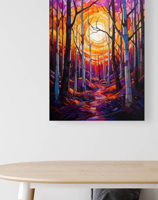 Bold Outlined Aspen Forest Reproduction