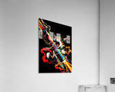 Cat Riding a Rocket Acrylic Print