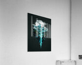 Floating Mountain Landscape with Waterfall Acrylic Print