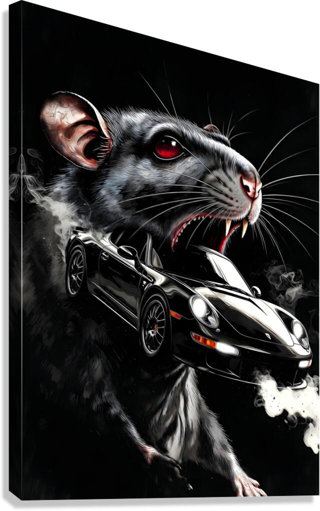 The Greedy Rat Canvas Print