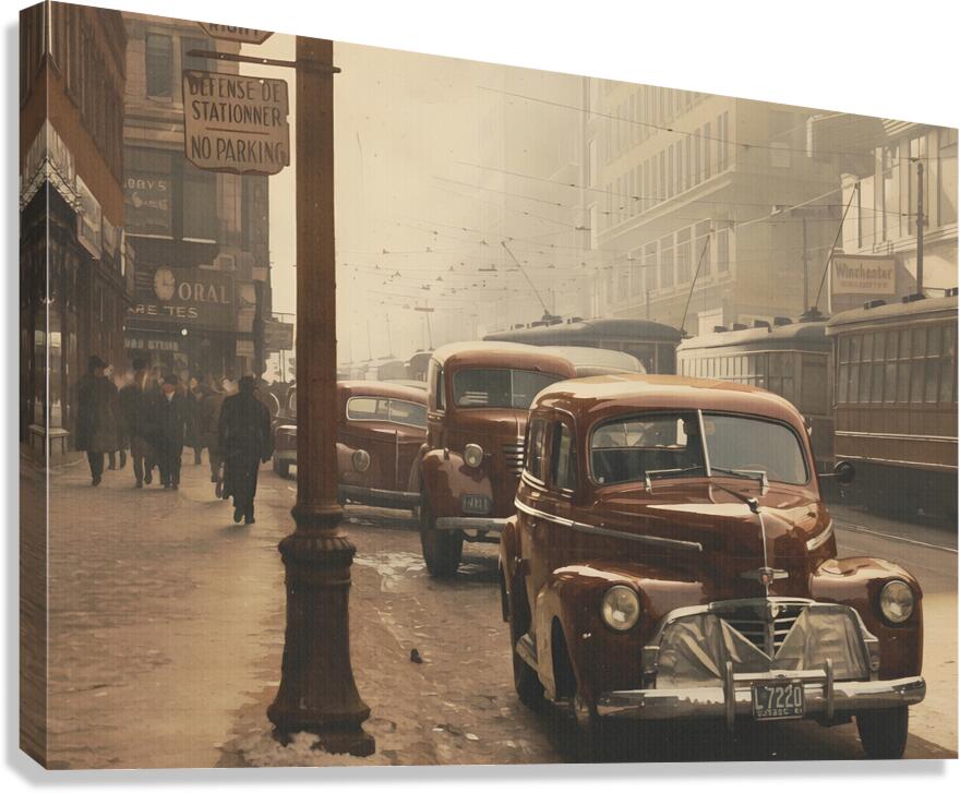 Quebec Old City Canvas Print