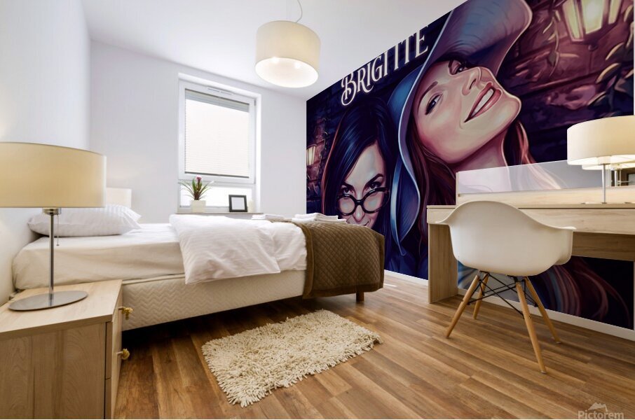 Brigitte Mural print