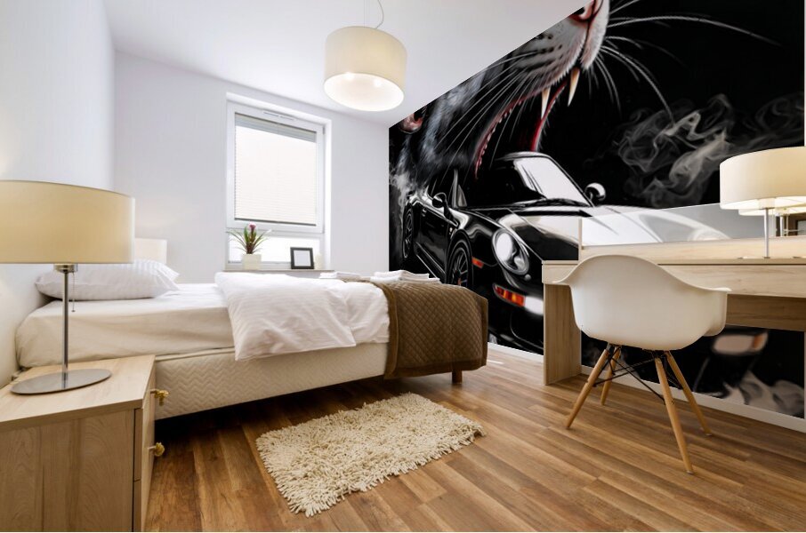 The Greedy Rat Mural print