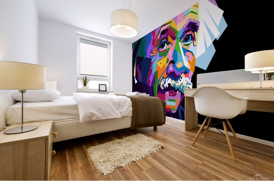 Albert Einstein Mural print