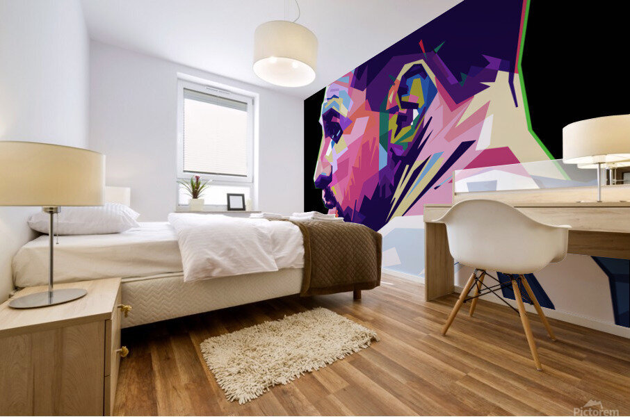 Lionel Messi Mural print