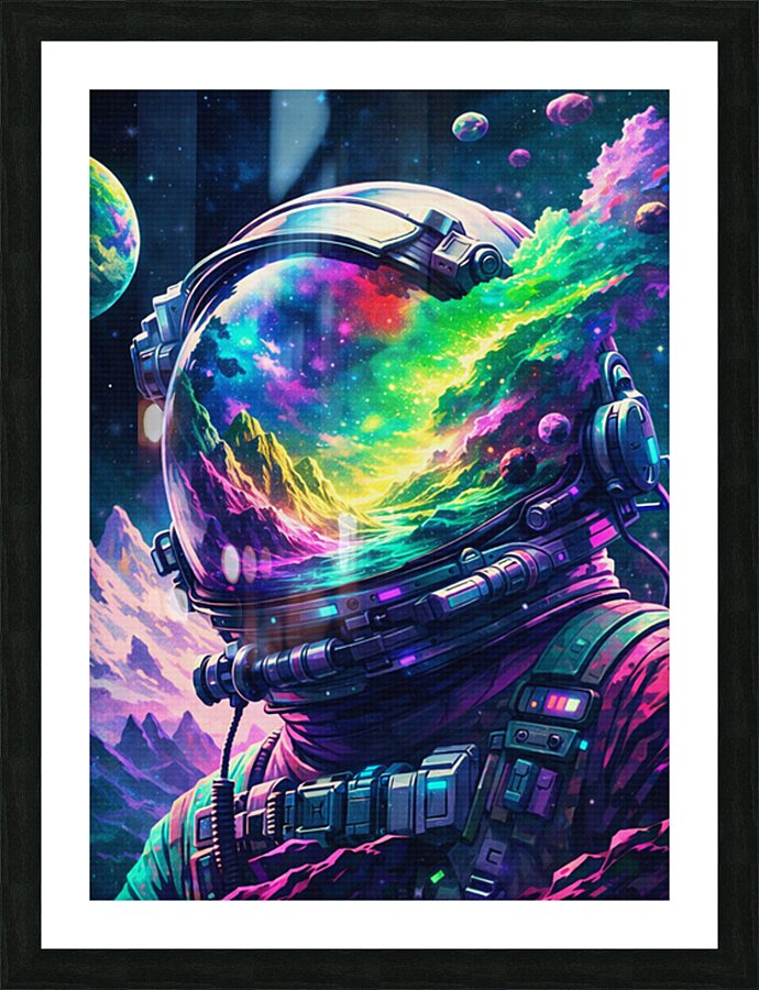 Space wild Picture Frame print