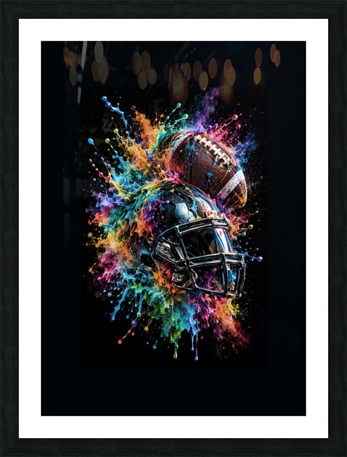 American Football Picture Frame print