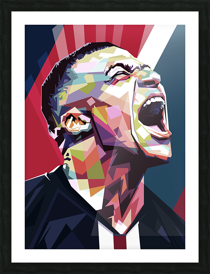 Kylian Mbappe Picture Frame print