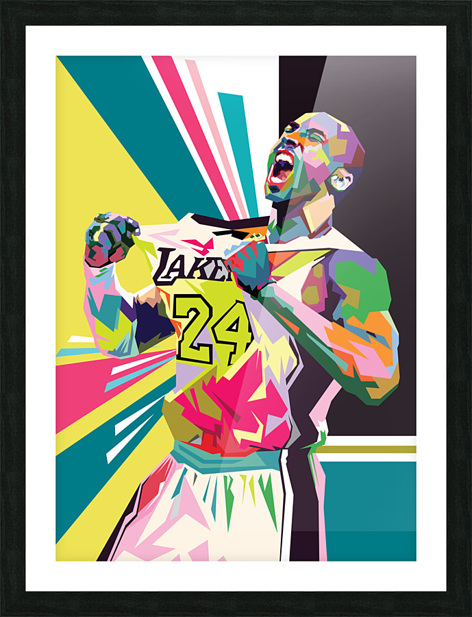 Kobe Bryant style wpap Picture Frame print