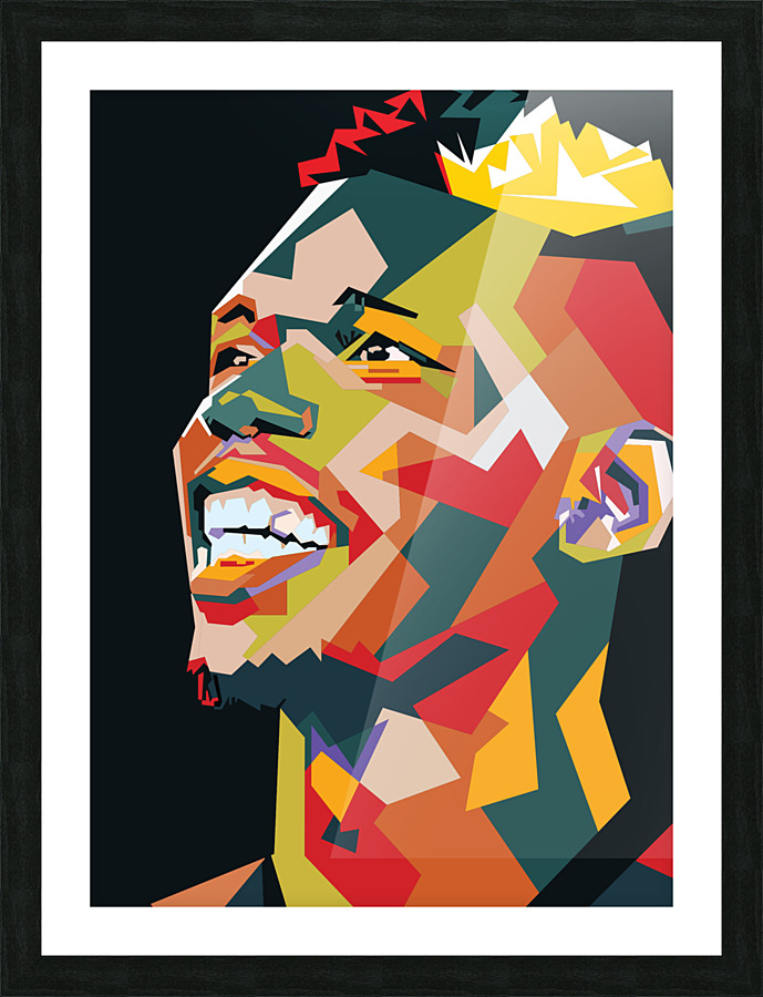 Pogba Style wpap Picture Frame print