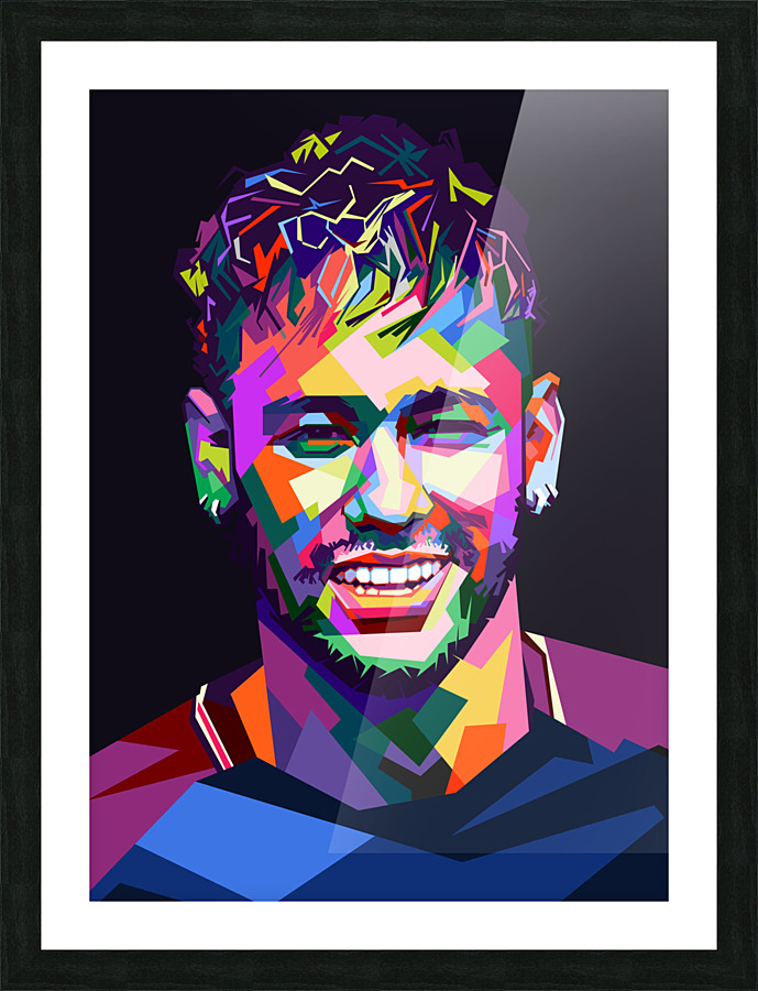 Neymar style wpap Picture Frame print