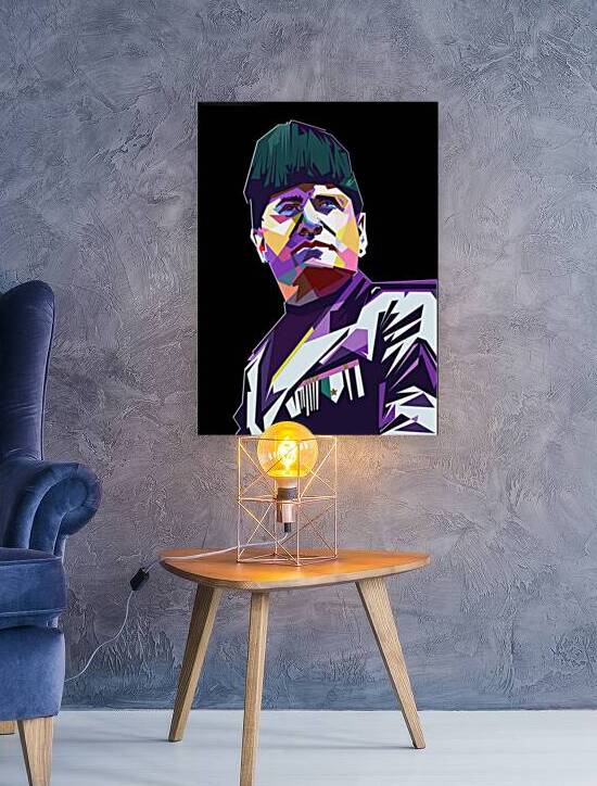 Benito Mussolini Pop Art by Lowo Ijo