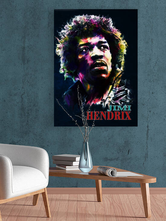 Jimi Hendrix Pop Art by Lowo Ijo