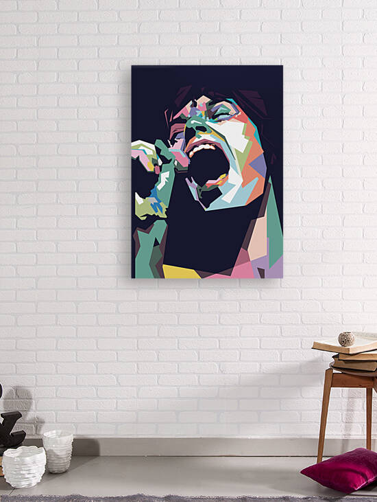 Mick jagger  style pop art by Lowo Ijo