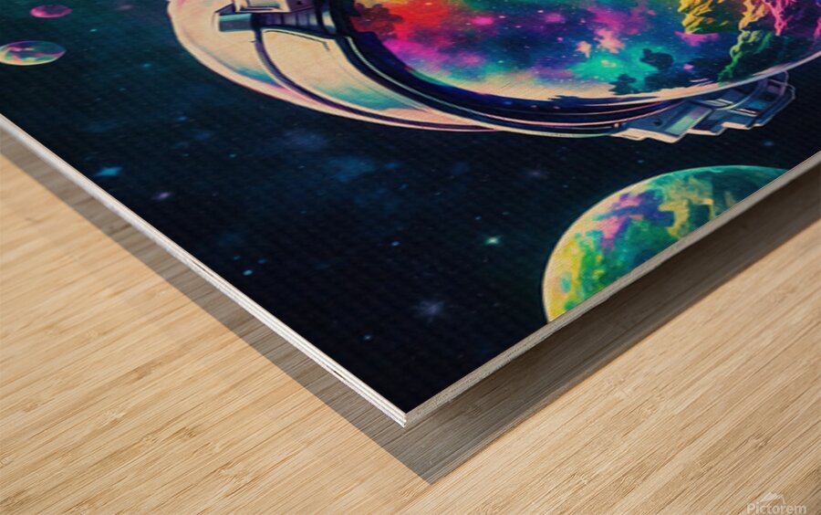Space wild Wood print