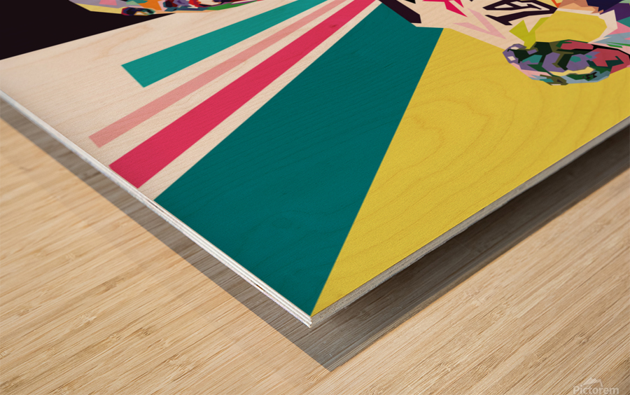 Kobe Bryant style wpap Wood print