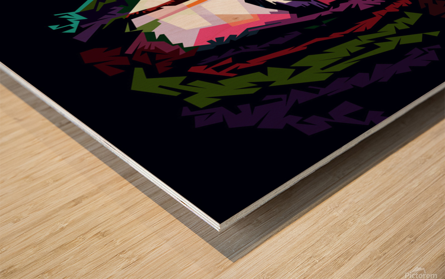 Bob Marley Wood print
