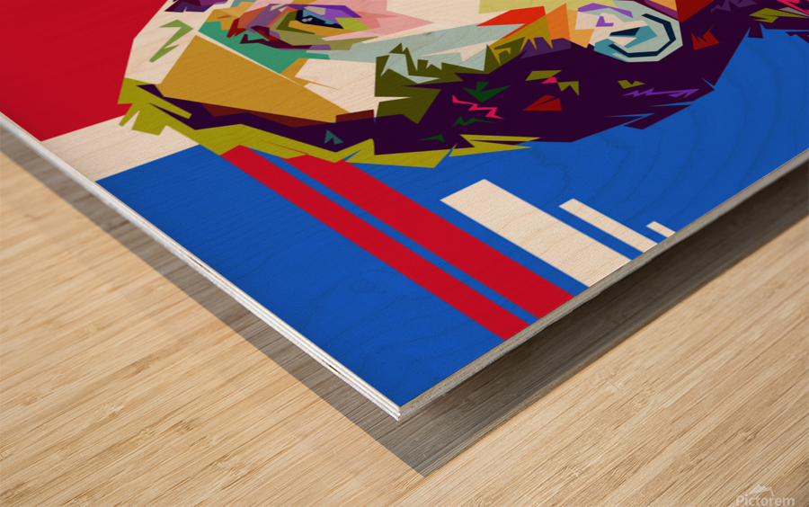 Ronaldinho Wood print