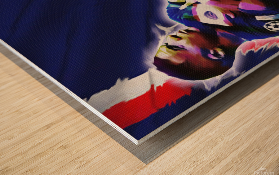 Mbappe Style pop art Wood print