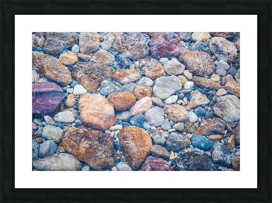 Riverbed Gems Picture Frame print
