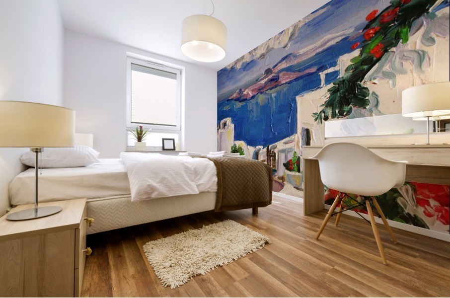 Santorini Mural print
