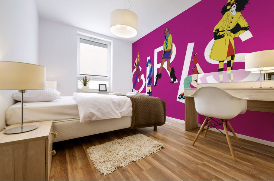 Girls Mural print