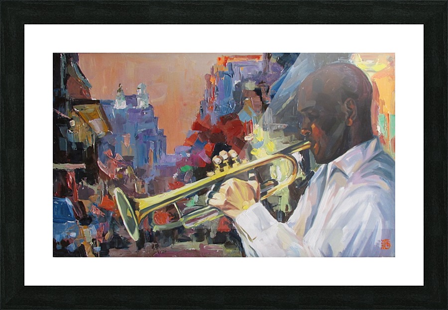 Jazz man Picture Frame print