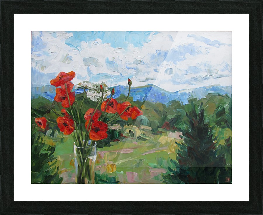 poppies Picture Frame print