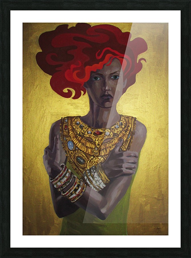 Primary Gold Picture Frame print