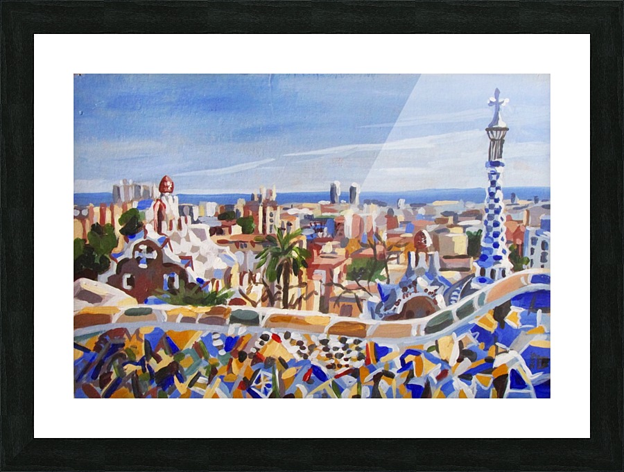 Barcelona Picture Frame print