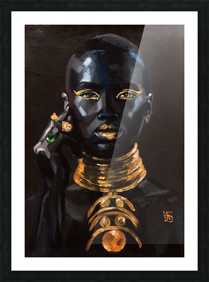 In gold Picture Frame print