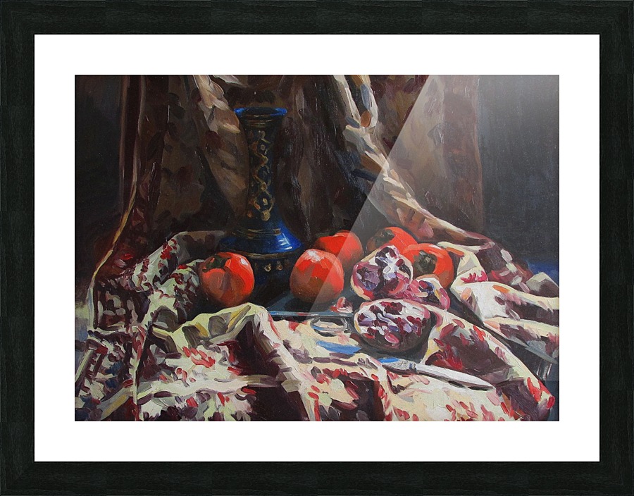 Oriental still life Picture Frame print