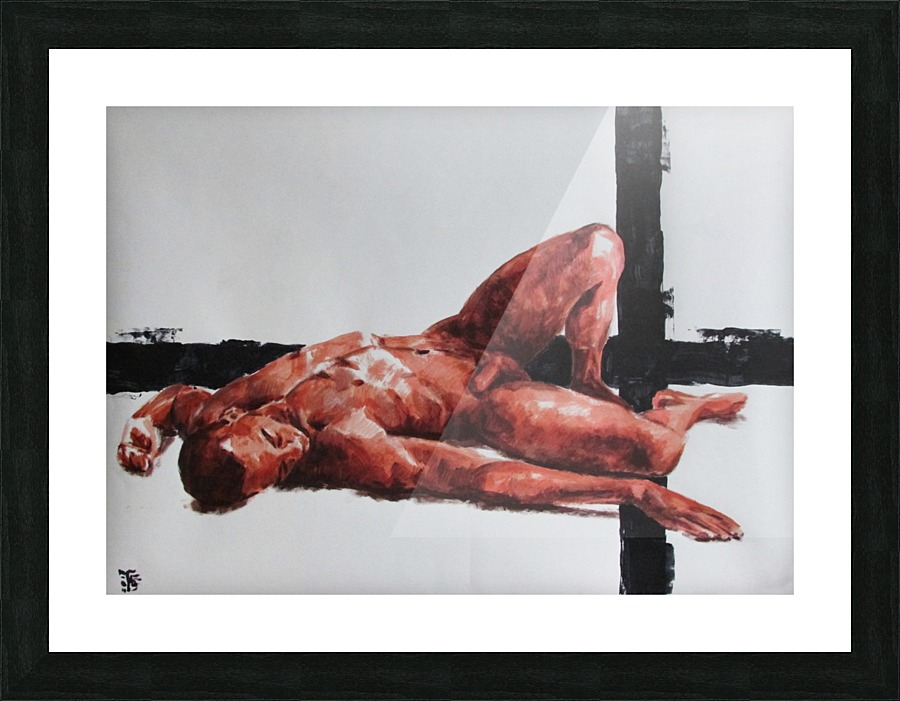 Golden boy Picture Frame print