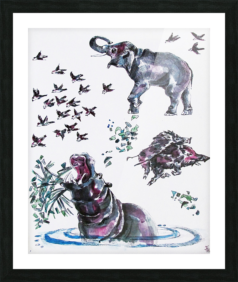 ZOO Picture Frame print