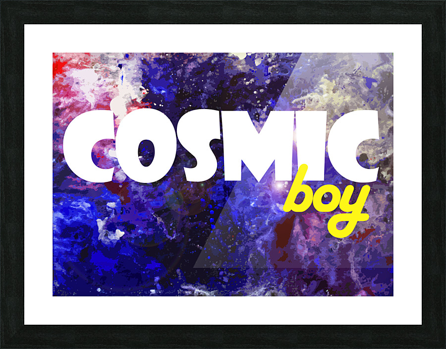 Cosmic boy Picture Frame print