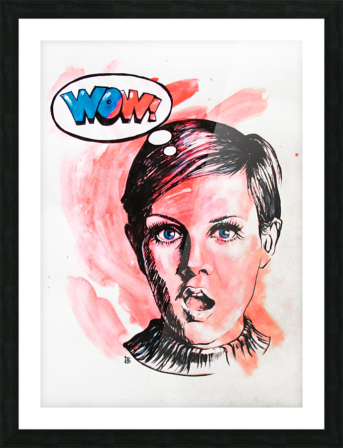Twiggy Picture Frame print