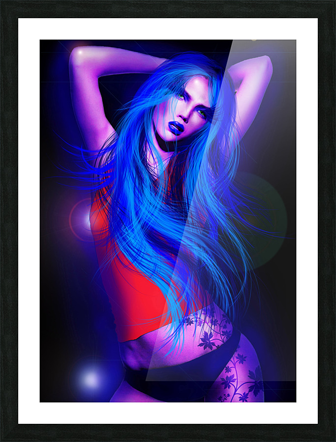 Neon Light      Picture Frame print